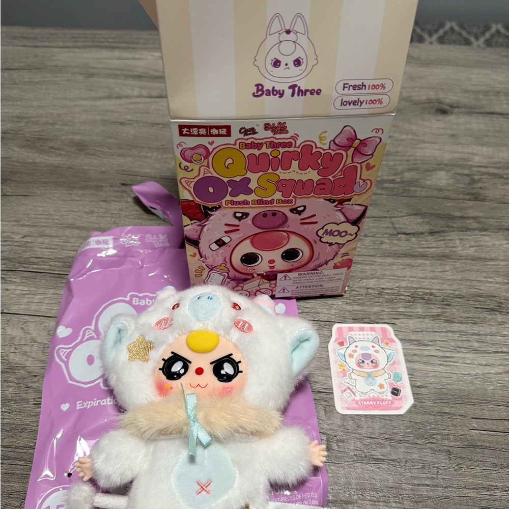 Quirky Ox Squad Baby Three - Starry Fluff